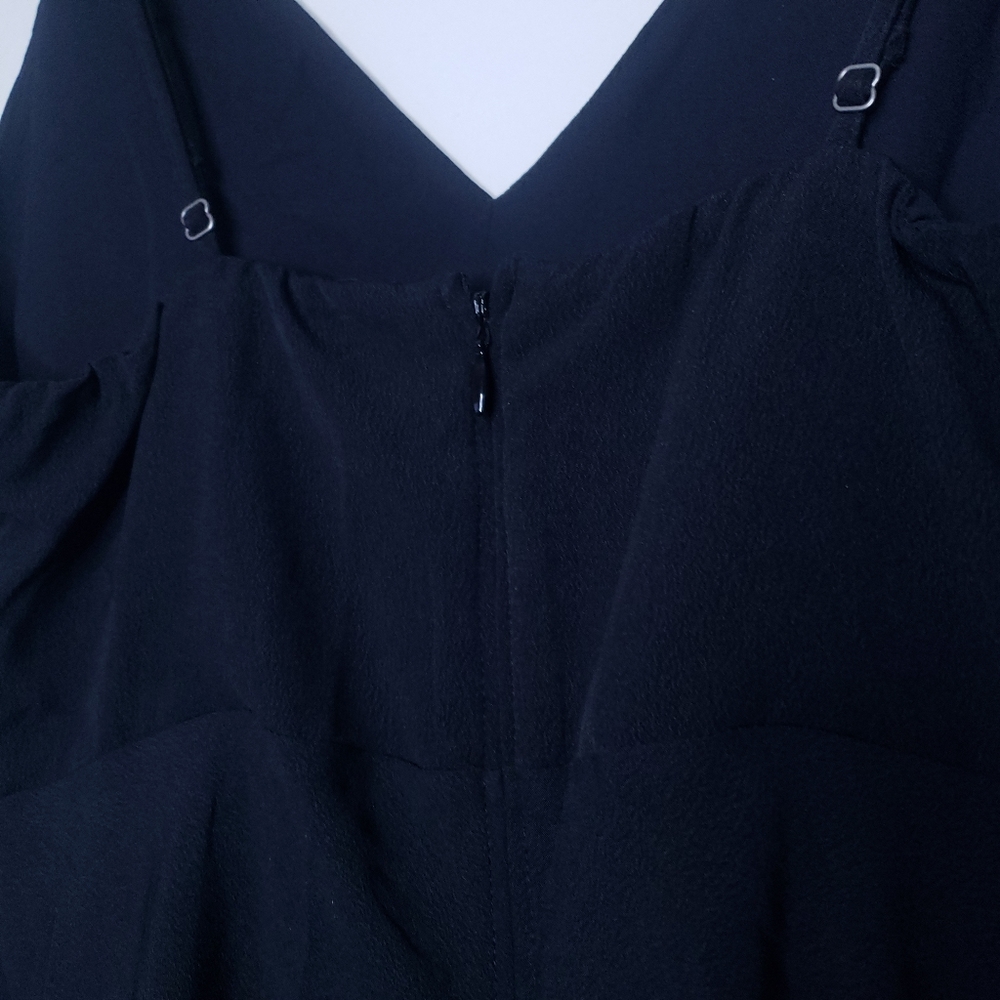 NWT Abercrombie & Fitch V Neck Dress Black Size S T - Picture 10 of 15